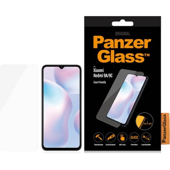 Panzer Стъклен протектор PanzerGlass за Xiaomi Redmi 9A /9C/10A CaseFriendly - Черен