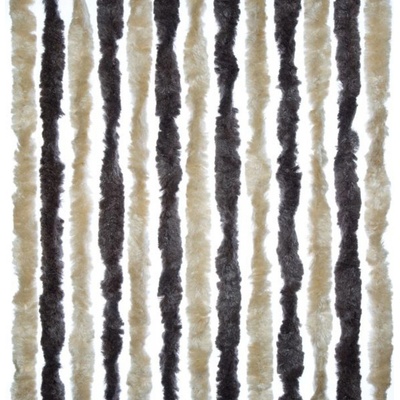 Dekorativní závěs proti hmyzu do dveří karavanu Brunner, 56 × 175 cm barva tmavě hnědá / béžová