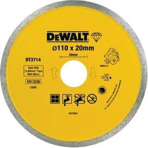 DEWALT Диамантено острие DeWALT (за резачка за плочки DWC410) 110 x 20 мм DT3714 (DT3714)