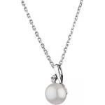 Swan Дамско сребърно колие с бяла перла sh4042nw
