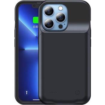 USAMS CD176 Battery Case 3500mAh - удароустойчив кейс с вградена батерия за iPhone 13 Pro (черен)