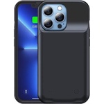USAMS CD176 Battery Case 3500mAh - удароустойчив кейс с вградена батерия за iPhone 13 Pro (черен)