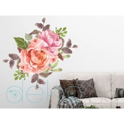 Букет рози - стикер с ефект на акварелна рисунка (3197)