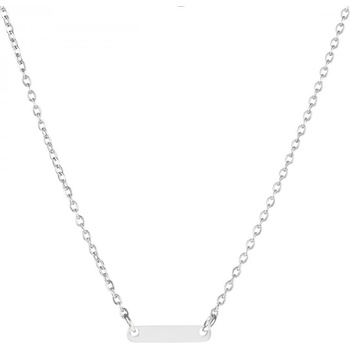Bellita Стоманено дамско колие с малка плочка Bellita (BLT-NJ-2241-S)