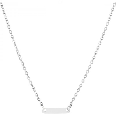 Bellita Стоманено дамско колие с малка плочка Bellita (BLT-NJ-2241-S)