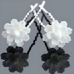 HARAHU Фиби за коса White Flower KP1573