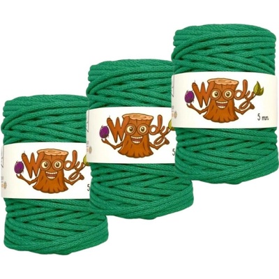 Woody Crafts 3x Woody 5 mm – Zelená (100m)