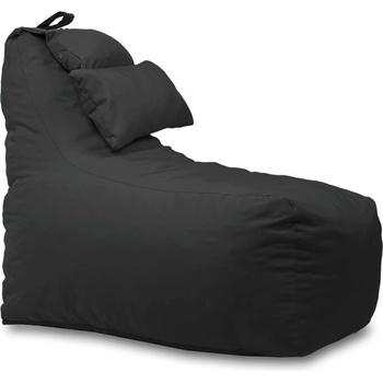 Pufrelax Пуф фотьойл и декортивна възглавница Mirraggio, за открито, Тъмно сив