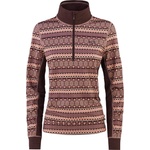Kari Traa Дамско синтетично термобельо Kari Traa Women's Lune Halfzip Synthetic base layer - Rsyrup (114-3743-0113)