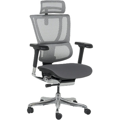 Ergohuman Ергономичен стол ergohuman ioo elite 2 - черна рамка - сив