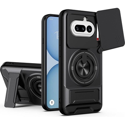 Nothing Магнитен Калъф за Nothing Phone (4a) с Пръстен и Капаче за Камера - PC+TPU, 360° стойка, 5 цвята
