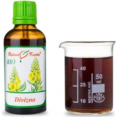 Bylinné kapky Divízna BIO bylinné kvapky tinktúra 50 ml