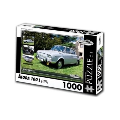 Retro-Auta č. 8 Škoda 100 L 1971 1000 dílků