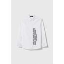 Karl Lagerfeld detská bavlnená košeľa biela