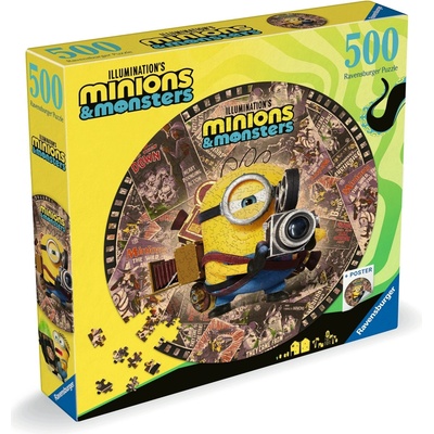 Ravensburger Okrúhle Mimoni a monštrá 500 dielov