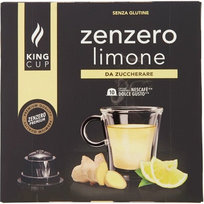 King cup espresso chuť zázvora a limetky 10 ks