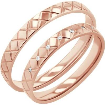 Eppi zlaté snubní prsteny s diamanty Myron RW45566