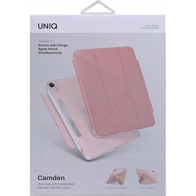 Uniq Camden Antimikrobiální pouzdro Apple iPad Mini 2021 8886463678671 růžová