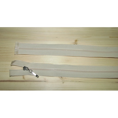 Kostenný zips béžová 3mm deliteľný jednosmerný 40cm