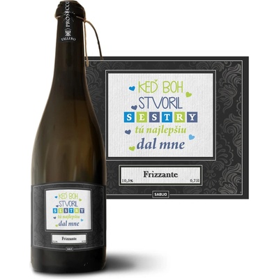 Sablio Keď Boh stvoril sestry Prosecco biele suché šumivé víno 10,5 % 0,75 l (holá fľaša)