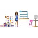 Mattel Комплект за игра Кукла Barbie, Студио на художник, 25+ творчески части, 1710297