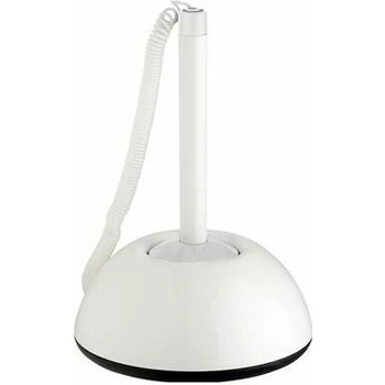 Химикалка с шнур и поставка Ico Lux Бял (1601041-10-9570076000)