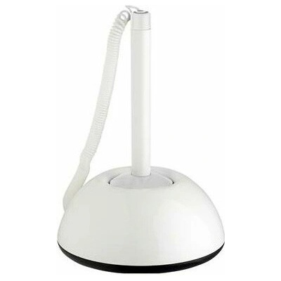 Химикалка с шнур и поставка Ico Lux Бял (1601041-10-9570076000)