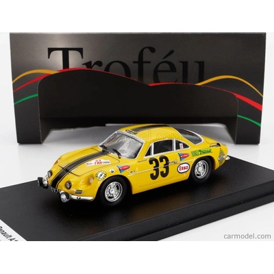 Trofeu Renault A110 Alpine night Version N 3 Rally Tap 1968 Dan Blain Christian Melville Žlutá Černá 1:43
