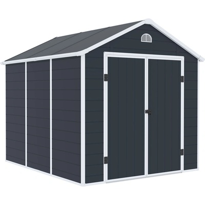 CoverTech Пластмасова къща за инструменти Bergen 2, 4 x 2, 8 м CoverTech антрацит (CT063)