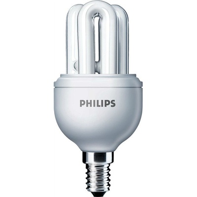 Philips Genie 8W E14 230-240V úsporná zářivka Teplá bílá