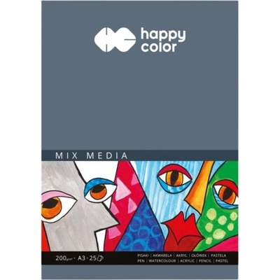 Happy Color Blok Mix media A3 200g/25arch
