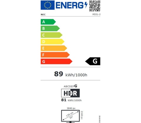 NEC MultiSync M551