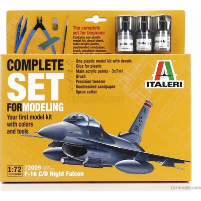 Italeri Lockheed martin F-16c/d Fighting Night Falcon Lietadlo Caccia 1978 1:72 /