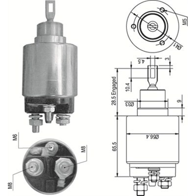 MAGNETI MARELLI Elektromagnetický spínač, startér 940113050348