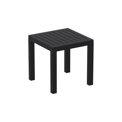 Siesta Exclusive SI-Маса за шезлонг 45x45x45cm. OCEAN ЧЕРНА (4058) (066) (014255)