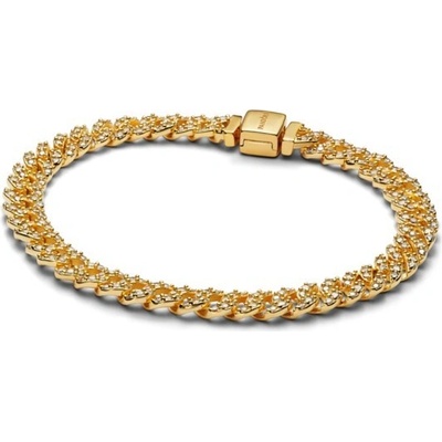 PANDORA Náramok Kubánska retiazka s pavé 16 cm 563008C01-16