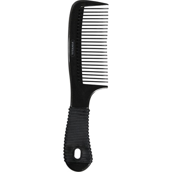 Image 1 of TITANIA Гребен с гумена дръжка, 1812-2, черен, 20.5 cm