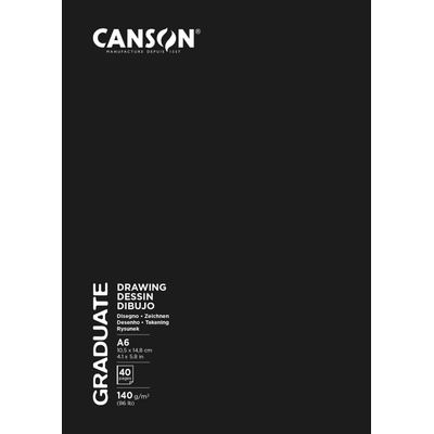 Canson Skicár Graduate Art Book Sketch & Draw 140 g/m² A6 40 listov v pevnej väzbe