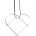 Stelton Коледна украса FIGURA 5 см, сърце, мек бял, неръждаема стомана, Stelton (SN106002)