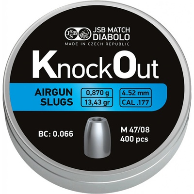 Diabolky JSB KO Slugs 4,52 mm 400 ks