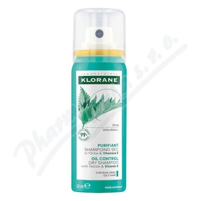 Klorane Kopřiva suchý šampon na mastné vlasy 50 ml