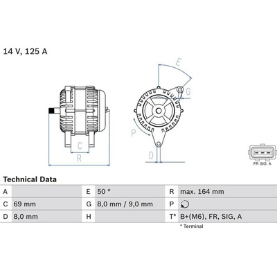 Generátor BOSCH 0 986 049 181