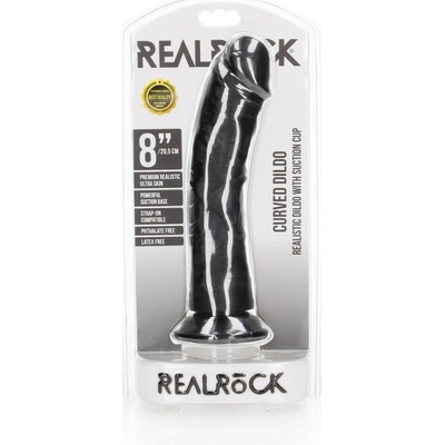 RealRock by Shots Curved Realistic Dildo with Suction Cup 8 20,5 cm