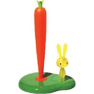 A di Alessi Поставка за хартиени кърпи Bunny & Carrot 29 см зелена (asg42 gr)