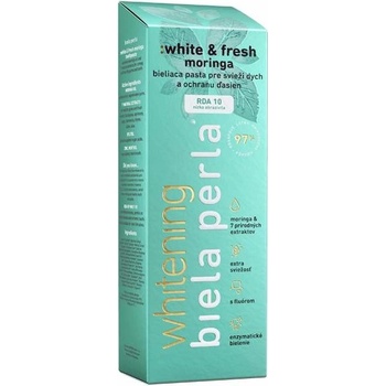 BIELA PERLA White & fresh moringa zubná pasta bieliaca 75 ml