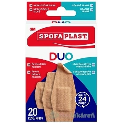 3M SPOFAPLAST č. 613 DUO náplasti mix 3 veľkosti 1x20 ks