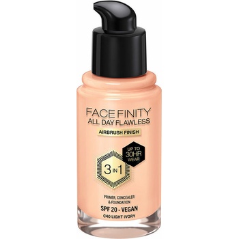 Max Factor Facefinity 3v1 All Day Flawless make-up 40 Light Ivory 30 ml