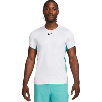 Nike Мъжка тениска Nike Court Dri-Fit Advantage Printed Tennis Top - Бял