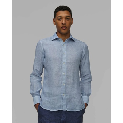 120% Lino pánska ľanová košeľa slim fit