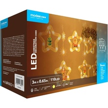 Modee Lighting LED dekorácia 110 LED 3m teplá biela hviezdičky